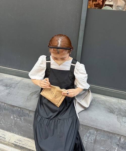 I_am（アイアム）の「ripple puff sleeve tops（Tシャツ/カットソー・レディース・イエロー/ホワイト/ブラック・FREE）」の19枚目の写真