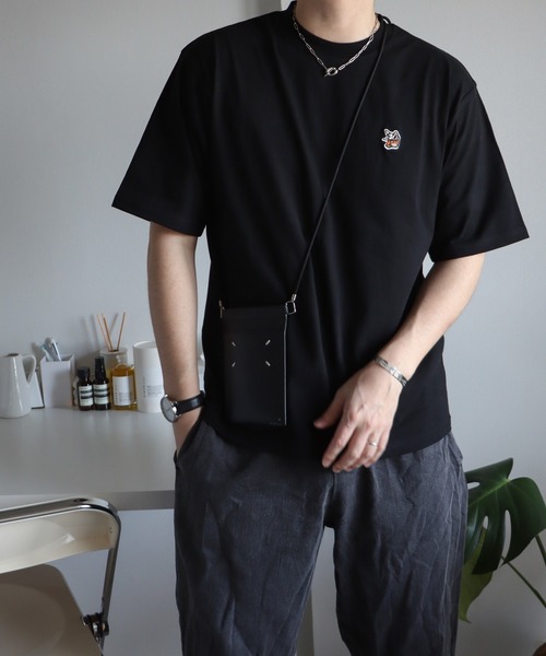 __gram.（スペースグラム）の「FOX刺繍Tシャツ（Tシャツ/カットソー・メンズ・ホワイト/ブラック×ホワイト/ホワイト×ネイビー/ブラック・M/L）」の9枚目の写真