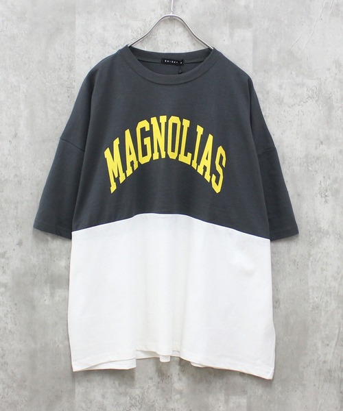 SHISKY(シスキー)の「BIGシルエット 半袖プリントT(Tシャツ/カットソー・メンズ・ラベンダー/チャコール/ダークグリーン/オフホワイト/グレー系その他/ベージュ/ブラック系その他/ベージュ系その他/ブラック/ネイビー系/杢グレー/グリーン系その他2/オレンジ/ホワイト系その他/ミント/モカ/ネイビー/グリーン系その他・L/XL/M)」の7枚目の写真