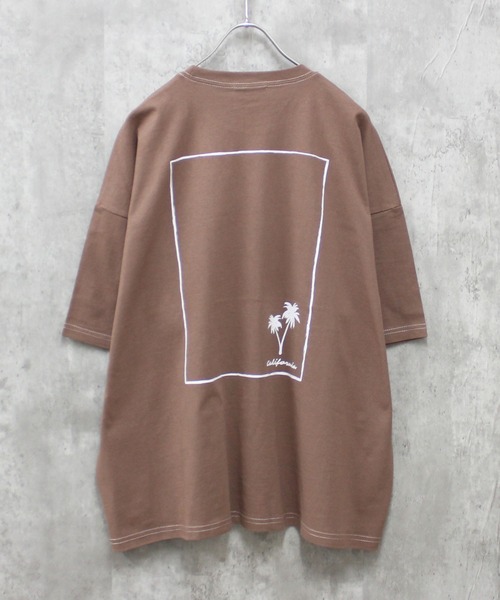 SHISKY(シスキー)の「BIGシルエット 半袖プリントT(Tシャツ/カットソー・メンズ・ラベンダー/チャコール/ダークグリーン/オフホワイト/グレー系その他/ベージュ/ブラック系その他/ベージュ系その他/ブラック/ネイビー系/杢グレー/グリーン系その他2/オレンジ/ホワイト系その他/ミント/モカ/ネイビー/グリーン系その他・L/XL/M)」の9枚目の写真