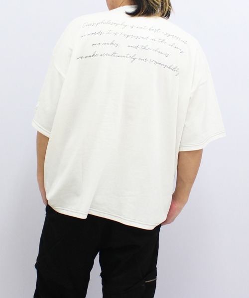 SHISKY(シスキー)の「BIGシルエット 半袖プリントT(Tシャツ/カットソー・メンズ・ラベンダー/チャコール/ダークグリーン/オフホワイト/グレー系その他/ベージュ/ブラック系その他/ベージュ系その他/ブラック/ネイビー系/杢グレー/グリーン系その他2/オレンジ/ホワイト系その他/ミント/モカ/ネイビー/グリーン系その他・L/XL/M)」の20枚目の写真