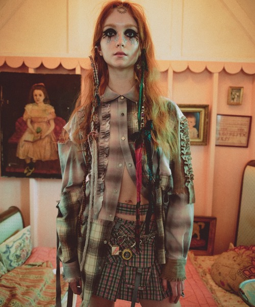 rurumu pleats rolled mini skirt 縷縷夢兎 rurumu:（ルルムウ）の「rurumu:/ルルムウ/pleats rolled mini