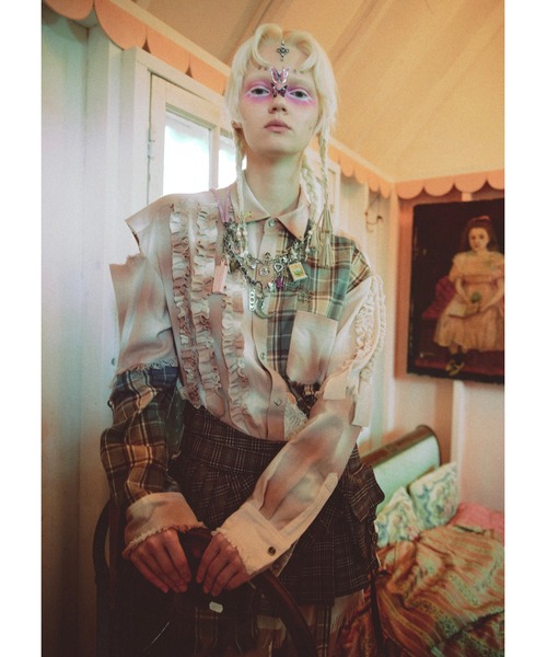 スカート rurumu: pleats rolled mini skirt rurumu:（ルルムウ）の「rurumu:/ルルムウ/pleats rolled mini