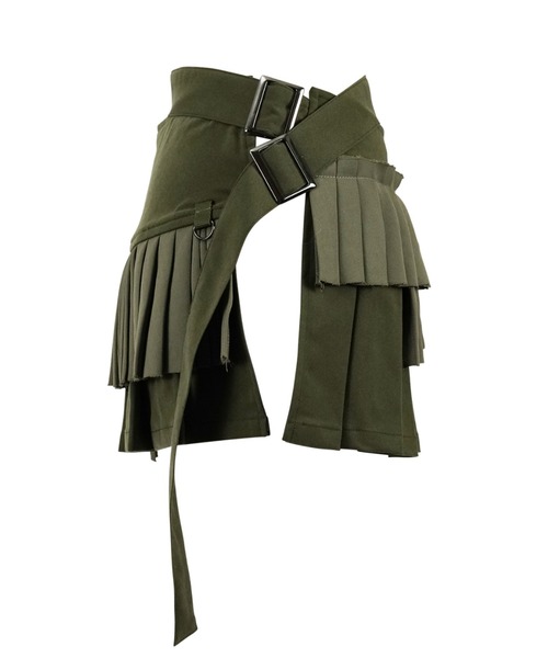 ⭐︎12/15まで限定値下⭐︎rurumu: プリーツ巻きスカート rurumu:（ルルムウ）の「rurumu:/ルルムウ/pleats rolled mini skirt