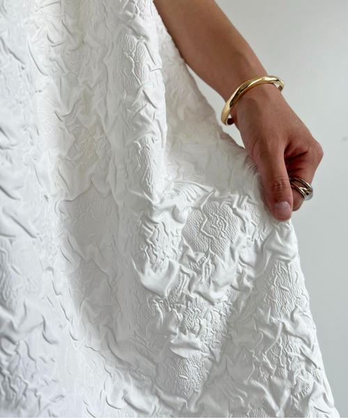 ＣＰＣＭ 【新品】フォーマル　ワンピース CPCM】大柄エンボスギャザー切替キャミワンピース｜チャオ