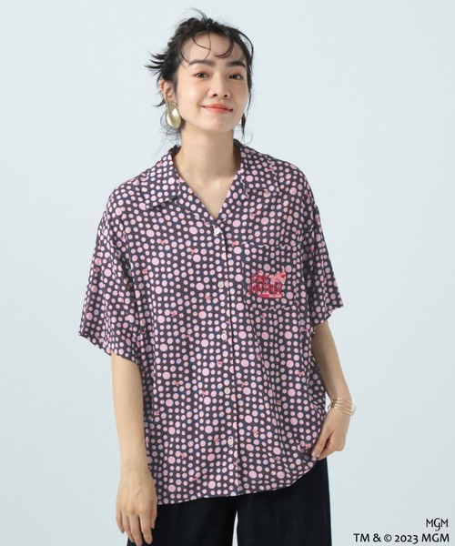 BAYFLOW（ベイフロー）の「【PINK PANTHER(ピンクパンサー)×BAYFLOW】カイキンシャツ（シャツ/ブラウス・レディース・ブラウン/ブラック・FREE）」の2枚目の写真