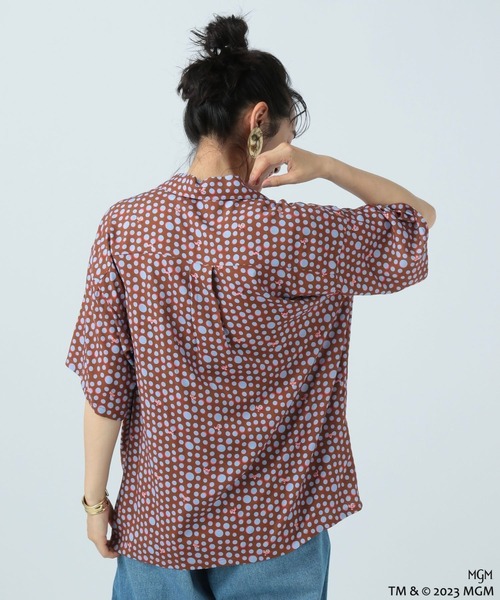 BAYFLOW（ベイフロー）の「【PINK PANTHER(ピンクパンサー)×BAYFLOW】カイキンシャツ（シャツ/ブラウス・レディース・ブラウン/ブラック・FREE）」の4枚目の写真