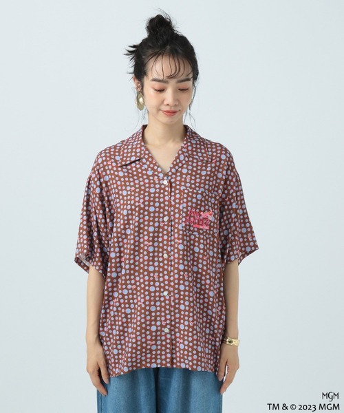 BAYFLOW（ベイフロー）の「【PINK PANTHER(ピンクパンサー)×BAYFLOW】カイキンシャツ（シャツ/ブラウス・レディース・ブラウン/ブラック・FREE）」の5枚目の写真