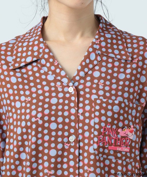 BAYFLOW（ベイフロー）の「【PINK PANTHER(ピンクパンサー)×BAYFLOW】カイキンシャツ（シャツ/ブラウス・レディース・ブラウン/ブラック・FREE）」の8枚目の写真