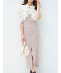 MERCURYDUO | 2WAYシアーボレロセットニットワンピース(ワンピース)