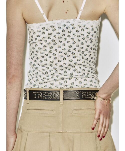 jouetie(ジュエティ)の「スタッズロゴベルト(ベルト・レディース・グリーン/ブラック/オフホワイト・FREE)」の6枚目の写真