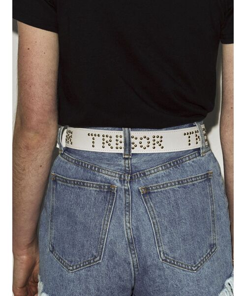 jouetie(ジュエティ)の「スタッズロゴベルト(ベルト・レディース・グリーン/ブラック/オフホワイト・FREE)」の8枚目の写真