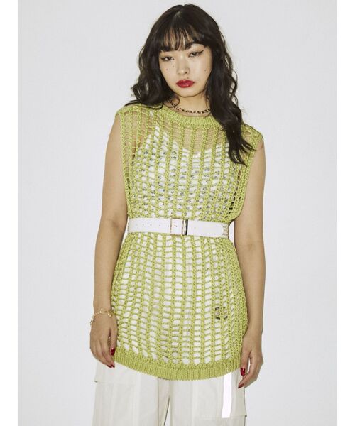 jouetie(ジュエティ)の「スタッズロゴベルト(ベルト・レディース・グリーン/ブラック/オフホワイト・FREE)」の17枚目の写真