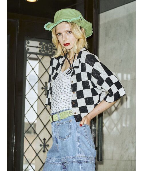 jouetie(ジュエティ)の「スタッズロゴベルト(ベルト・レディース・グリーン/ブラック/オフホワイト・FREE)」の22枚目の写真