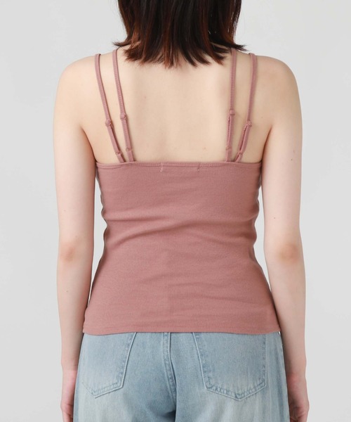 archives（アルシーヴ）の「メッシュニットカーデ×カップ付キャミＳＥＴ（ニット/セーター・レディース・ブラック/ブルーグレー/ピンクベージュ/オフホワイト・MEDIUM）」の13枚目の写真