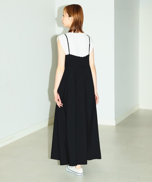 B:MING by BEAMS（ビーミングバイビームス）の「B:MING by BEAMS / ジャガード キャミソール ワンピース（ワンピース・レディース・ブラック/ダークグリーン・SMALL/MEDIUM）」の13枚目の写真