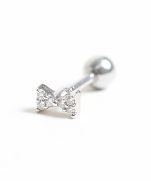 【Peony/ピオニー】/サージカルステンレス 316L リボンスタッドピアス