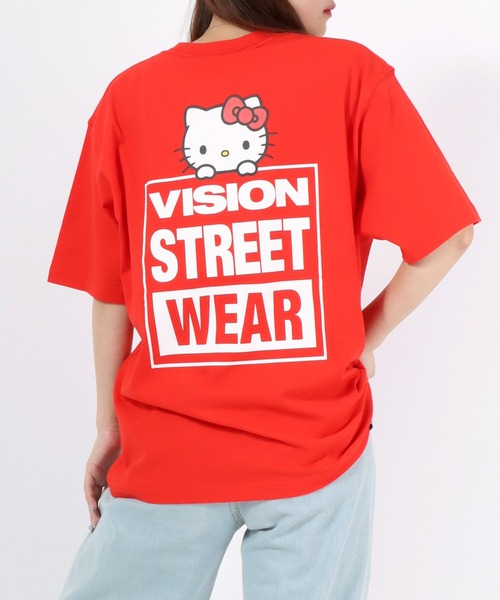 sanrio(サンリオ)の「VISION STREET WEAR×HELLO KITTY コラボ ハローキティプリント半袖Tシャツ(Tシャツ/カットソー・レディース・ブラック/ブラック系その他2/イエロー系その他/ブラック系その他/ホワイト系その他2/レッド/ホワイト/ホワイト系その他/レッド系その他/ホワイト系その他3/イエロー・M/L)」の10枚目の写真