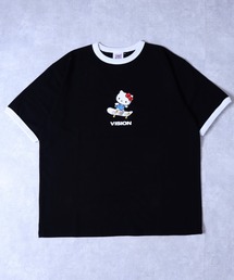 VISION STREET WEAR×HELLO KITTY コラボ ハローキティプリント半袖Tシャツ