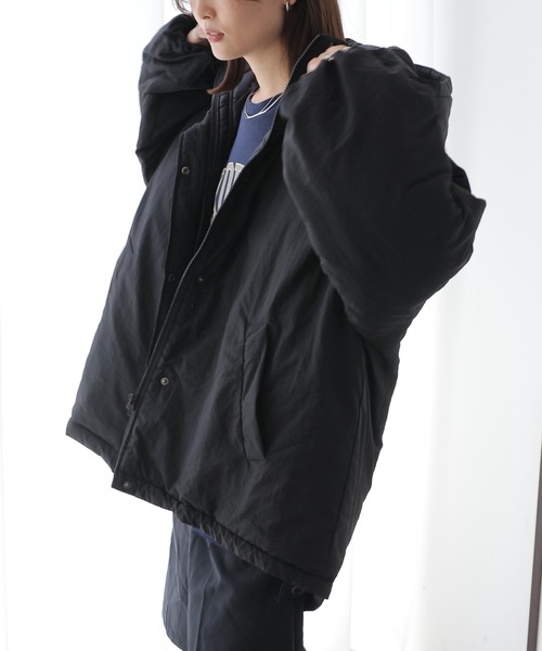 frames RAY CASSIN(フレームスレイカズン)の「モンスターパーカー(ダウンジャケット/コート・レディース・ベージュ/ブラック・FREE)」の3枚目の写真