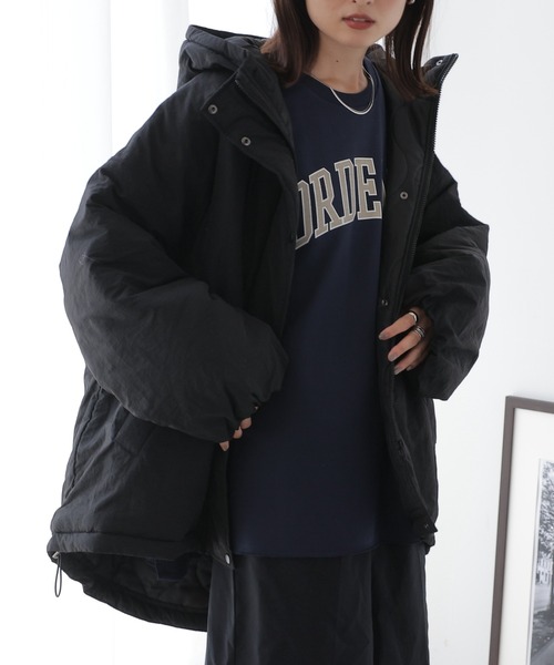 frames RAY CASSIN(フレームスレイカズン)の「モンスターパーカー(ダウンジャケット/コート・レディース・ベージュ/ブラック・FREE)」の16枚目の写真