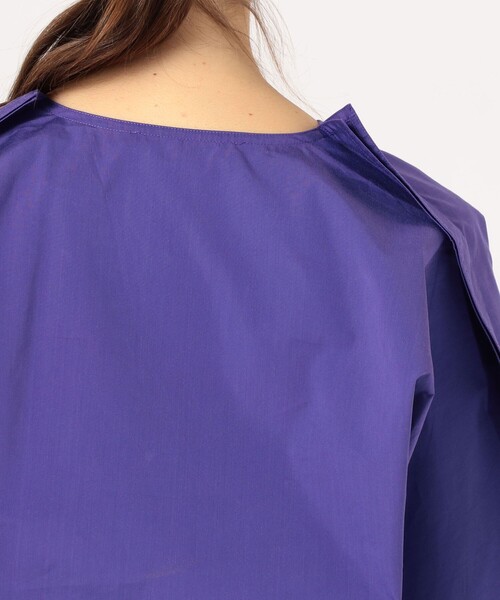 SOFIE D'HOORE（ソフィードール）の「SOFIE D’ HOORE BASTA コットン ブラウス（シャツ/ブラウス・レディース・ダークパープル/ネイビー・36）」の9枚目の写真