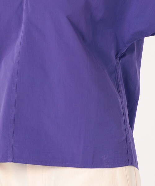 SOFIE D'HOORE（ソフィードール）の「SOFIE D’ HOORE BASTA コットン ブラウス（シャツ/ブラウス・レディース・ダークパープル/ネイビー・36）」の4枚目の写真