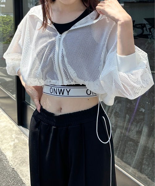 one way（ワンウェイ）の「メッシュパーカー（パーカー・レディース・ブラック/グレー/ホワイト/ブラウン・FREE）」の5枚目の写真