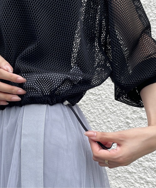 one way（ワンウェイ）の「メッシュパーカー（パーカー・レディース・ブラック/グレー/ホワイト/ブラウン・FREE）」の21枚目の写真