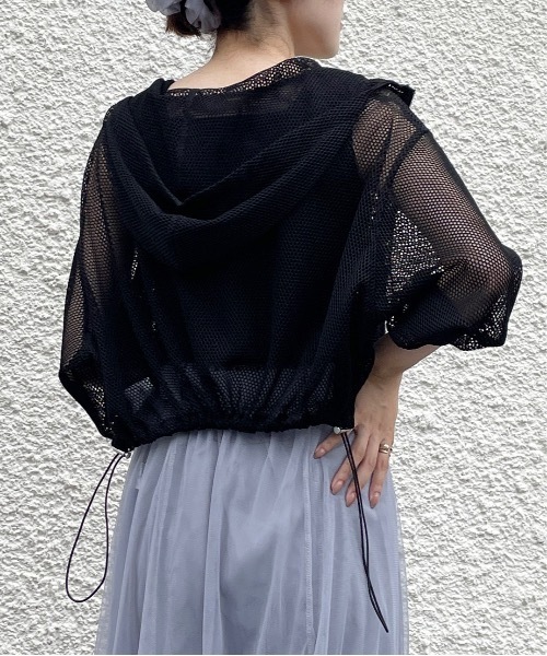 one way（ワンウェイ）の「メッシュパーカー（パーカー・レディース・ブラック/グレー/ホワイト/ブラウン・FREE）」の18枚目の写真