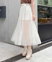abc une face | インパン付き チュールレイヤードスカート(スカート)