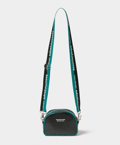 beautiful people(ビューティフルピープル)の「beautiful people logo tape bag 7345611944(ショルダーバッグ・レディース・ホワイト/オレンジ/ブラック・FREE)」の2枚目の写真