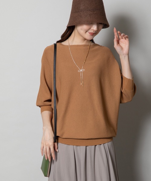 ELVENCE DEUX(エルベンスドゥ)の「UVシルクカコウドルマンPO(ニット/セーター・レディース・ブルー/ブラック/ブラウン/ベージュ・FREE)」の19枚目の写真