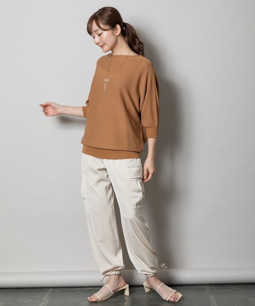 ELVENCE DEUX(エルベンスドゥ)の「UVシルクカコウドルマンPO(ニット/セーター・レディース・ブルー/ブラック/ブラウン/ベージュ・FREE)」の20枚目の写真