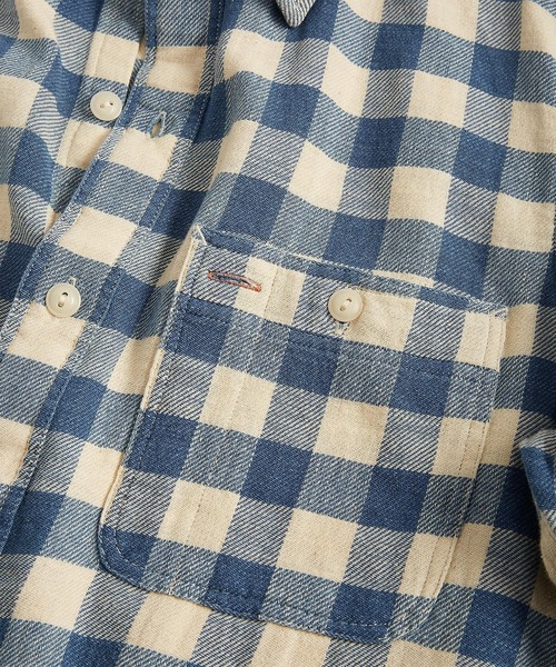RRL（ダブル アール エル）の「プラッド コットンリネン シャツ
