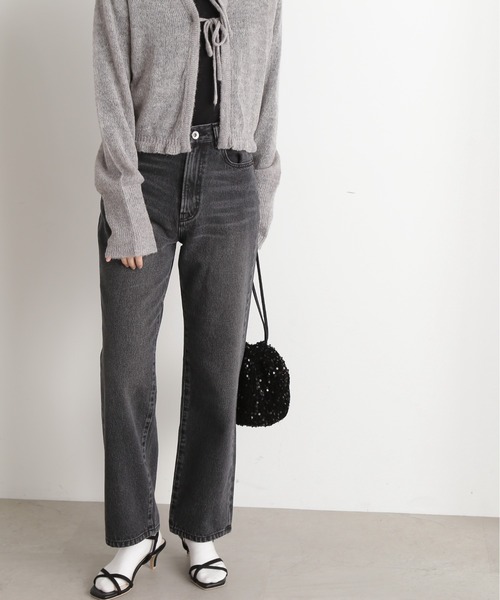 N.（N. Natural Beauty Basic）（エヌエヌナチュラルビューティーベーシック）の「【S Size Line】◆ストレートデニム（デニムパンツ・レディース・ブラック/ライトブルー・SMALL/MEDIUM）」の8枚目の写真