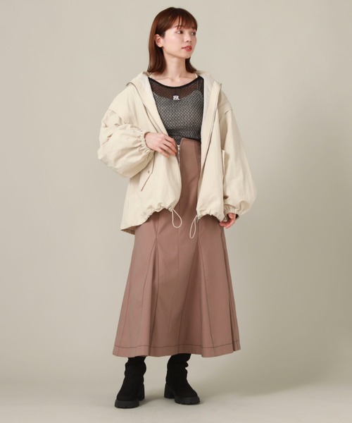 archives(アルシーヴ)の「チュールレースロゴ刺繍TOPS(Tシャツ/カットソー・レディース・ブラック/オフホワイト・MEDIUM)」の14枚目の写真