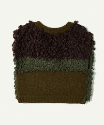 leinwande（ラインヴァンド）の「Mix Roop Sleeveless Sweater（ニット