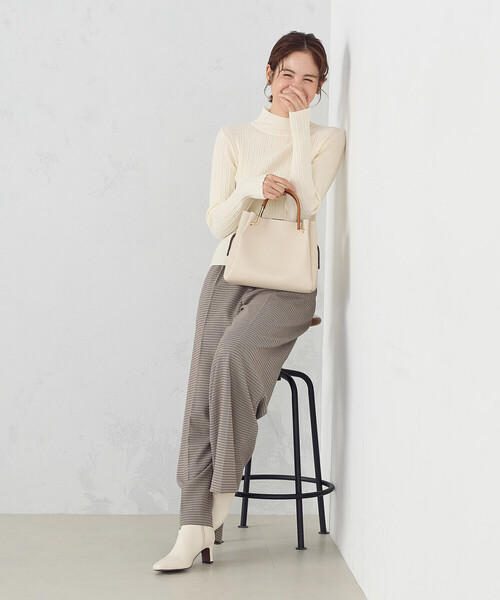 MONO　COMME CA（モノコムサ）の「ポーチ付き5wayミニバッグ（ハンドバッグ・レディース・モカ/ブラック/ライトベージュ・FREE）」の8枚目の写真