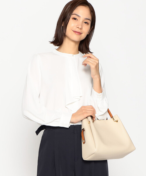 MONO　COMME CA（モノコムサ）の「ポーチ付き5wayミニバッグ（ハンドバッグ・レディース・モカ/ブラック/ライトベージュ・FREE）」の12枚目の写真