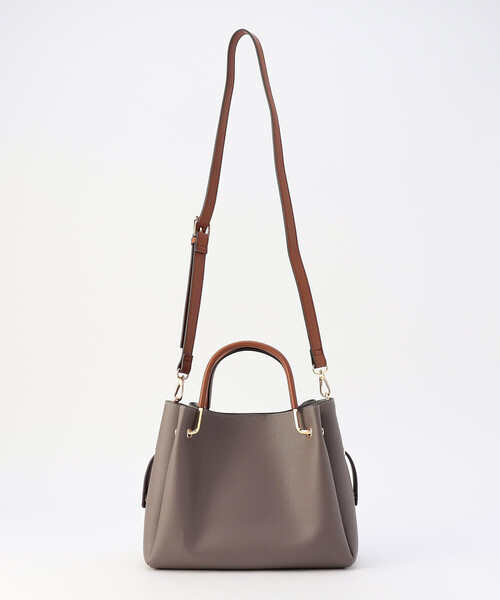 MONO　COMME CA（モノコムサ）の「ポーチ付き5wayミニバッグ（ハンドバッグ・レディース・モカ/ブラック/ライトベージュ・FREE）」の21枚目の写真