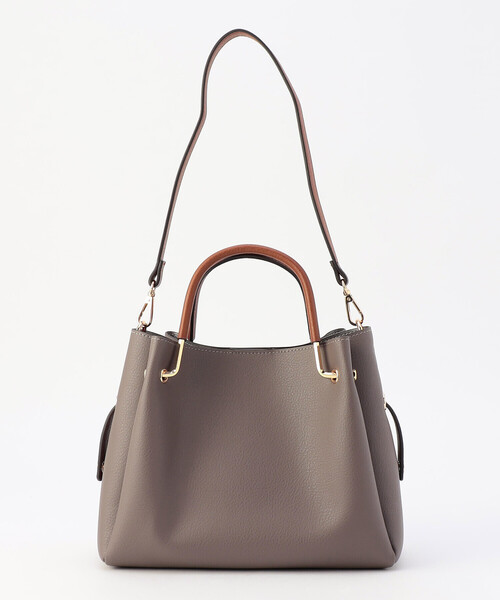 MONO　COMME CA（モノコムサ）の「ポーチ付き5wayミニバッグ（ハンドバッグ・レディース・モカ/ブラック/ライトベージュ・FREE）」の22枚目の写真