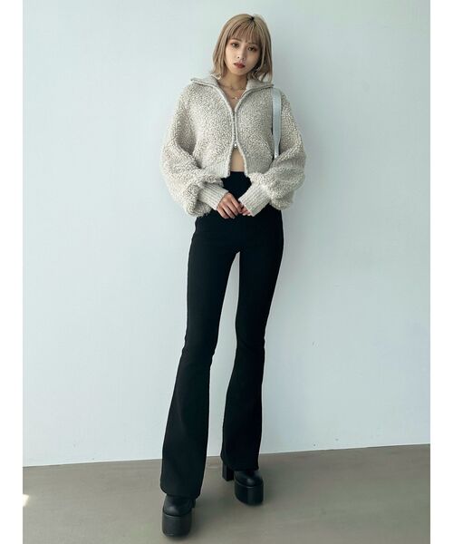 EMODA（エモダ）の「ストレッチリブパンツ（その他パンツ・レディース・グリーン/ブラウン/ブラック・SMALL/MEDIUM）」の5枚目の写真