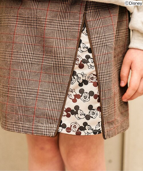 ミッキーキャラクター柄スカート