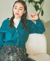 mysty woman | トグルボタンVネックカーディガン　976658(カーディガン/ボレロ)