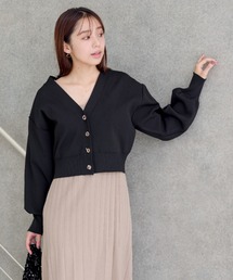 mysty woman | トグルボタンVネックカーディガン 976658(カーディガン/ボレロ)