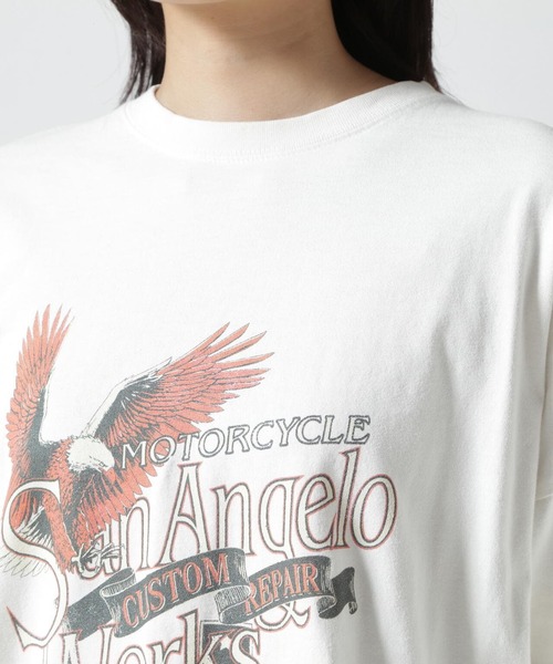 GOOD ROCK SPEED（グッドロックスピード）の「GOOD ROCK SPEED (グッドロックスピード) イーグルロングTシャツ（Tシャツ/カットソー・レディース・ホワイト・F）」の13枚目の写真