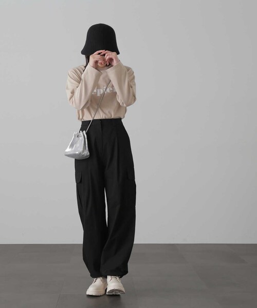 FREE'S MART（フリーズマート）の「バスクラウンドハット（ハット・レディース・ブルー/ホワイト/ブラック・ﾌﾘ-）」の5枚目の写真