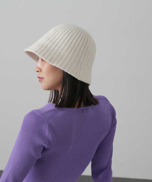 FREE'S MART（フリーズマート）の「バスクラウンドハット（ハット・レディース・ブルー/ホワイト/ブラック・ﾌﾘ-）」の6枚目の写真