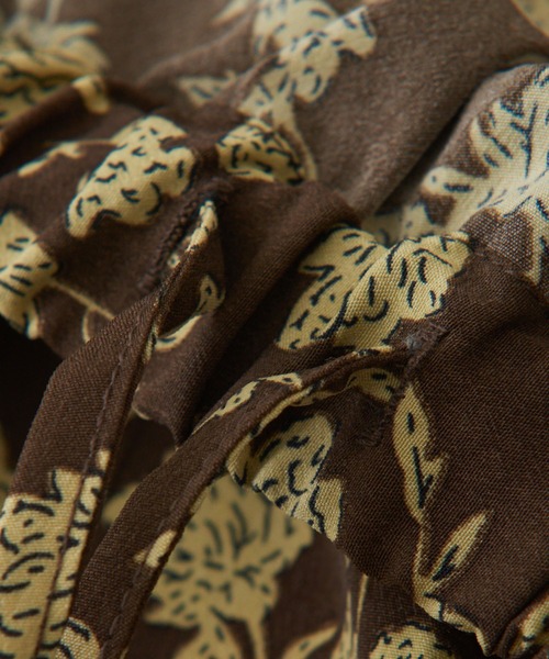 CUBE SUGAR（キューブシュガー）の「花柄プリントイージーマーメイドスカート（スカート・レディース・ブラック/ネイビー/ブラウン・M）」の18枚目の写真